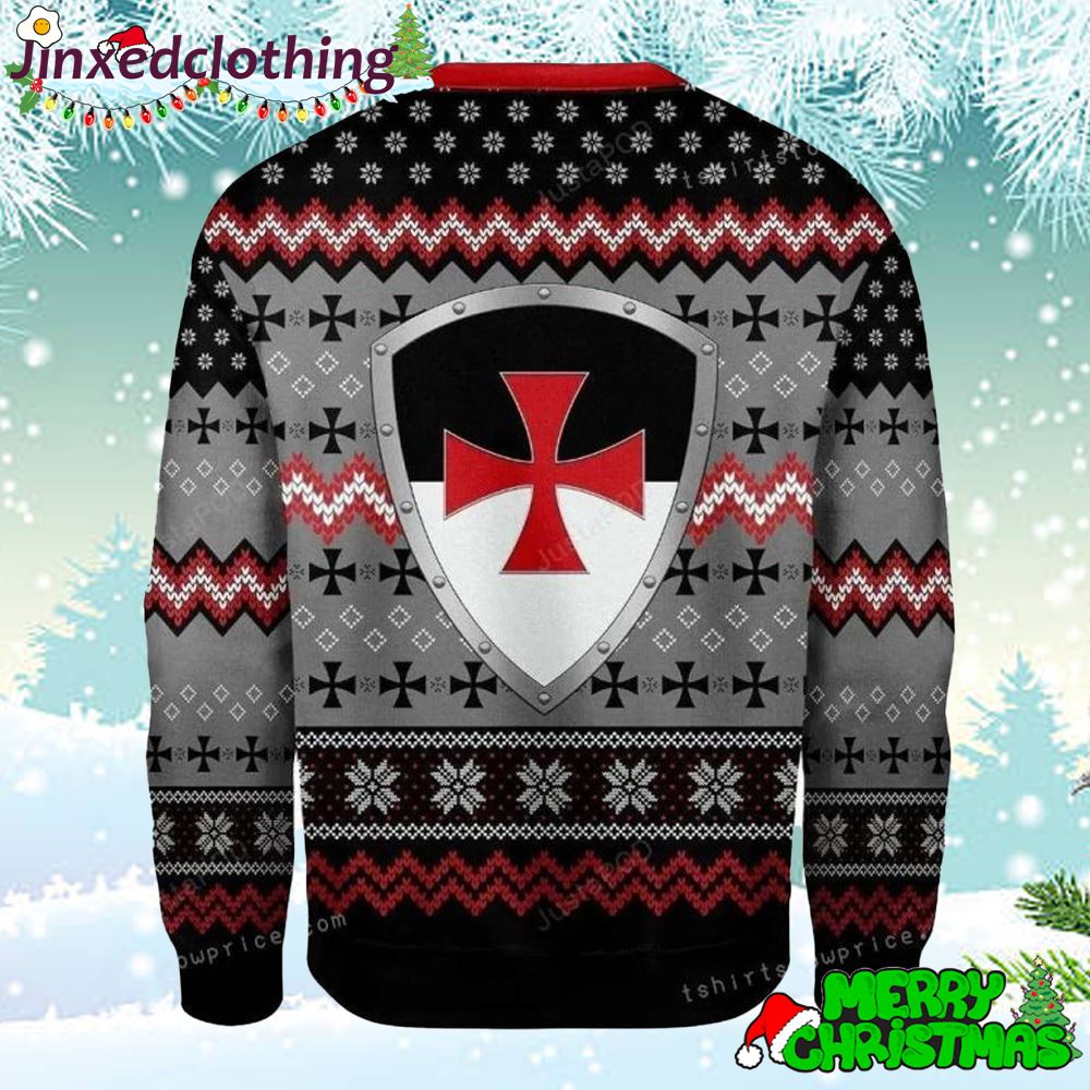 Merry Christmas Gearhomies Knigh Templar Ugly Christmas Sweater 